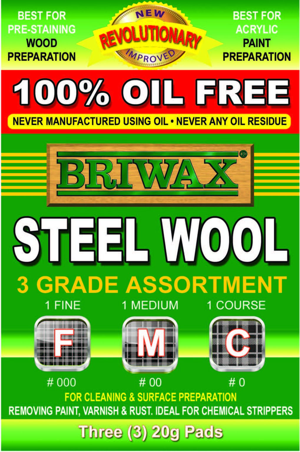 Assorted Steel Wool Briwax International, Inc