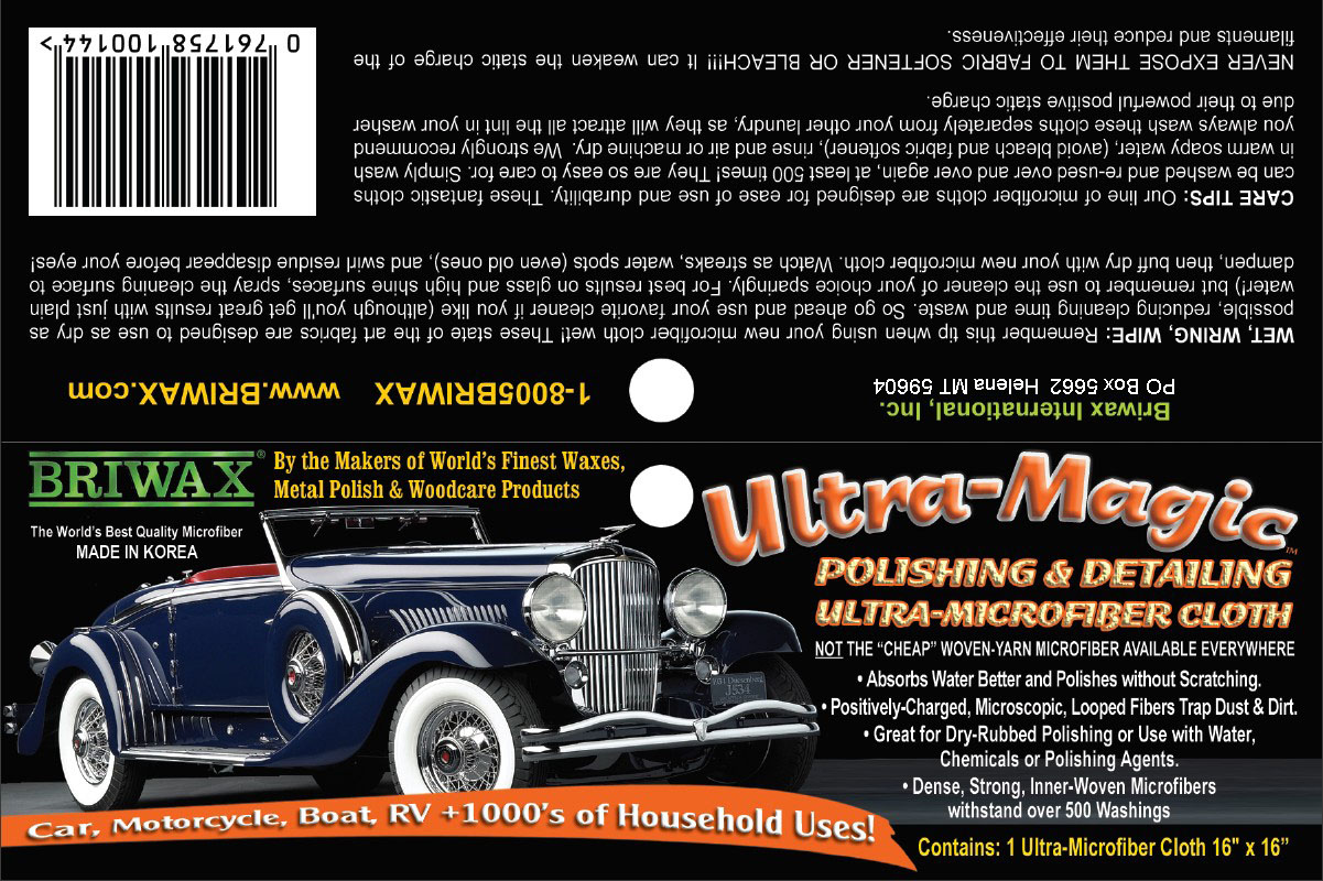 BRIWAX Original - Ultra-Magic Microfiber Cloth Bundle - Image 3