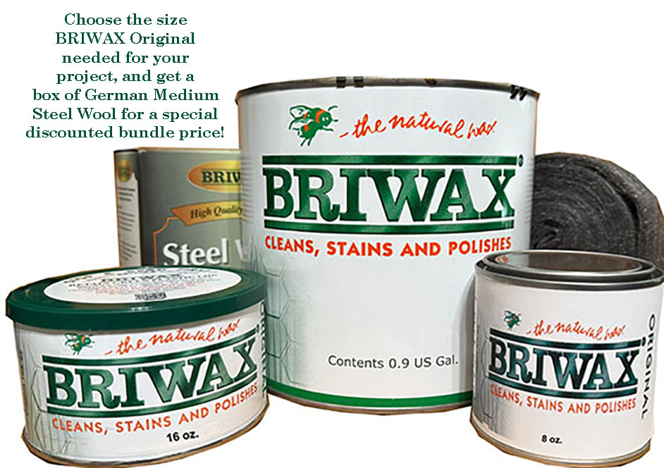 BRIWAX Original - German Steel Wool Bundle